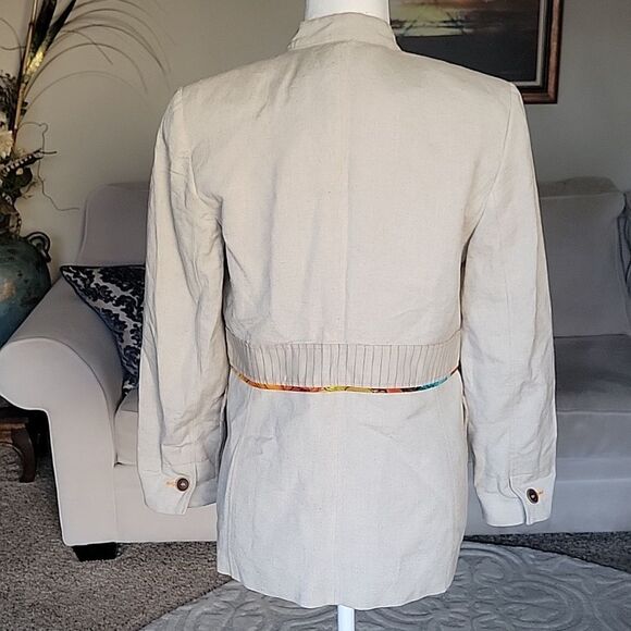 Harve Benard by Benard Holtzman Women's Linen Jacket Size US 8 - Picture 7 of 13